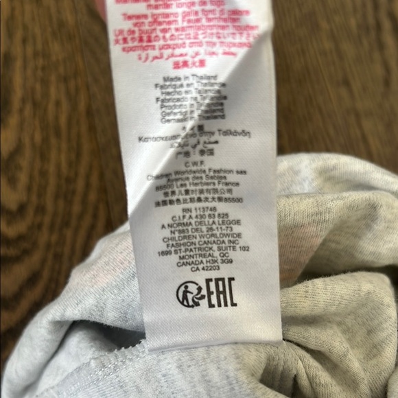 Gray Kids One Piece with Red Accents little marc jacob 6 months baby girl sale - Picture 8 of 8